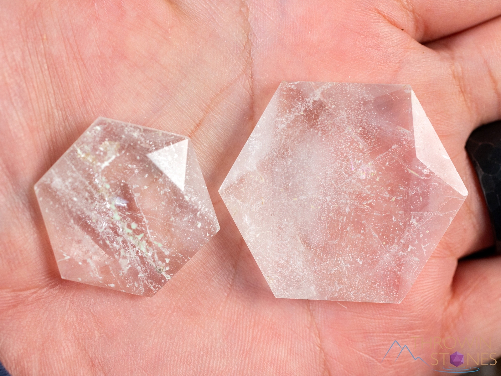 QUARTZ Crystal Prism Hexagon – Sacred Geometry Metaphysical Healing Stones E0127