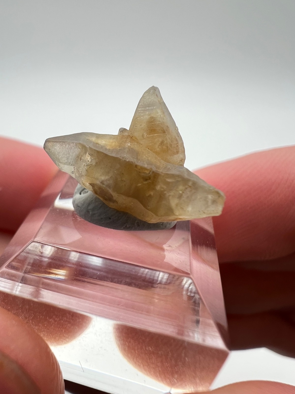 Gem Yellow Double Terminated Sapphire Crystal, Mineral Specimen from Sri Lanka