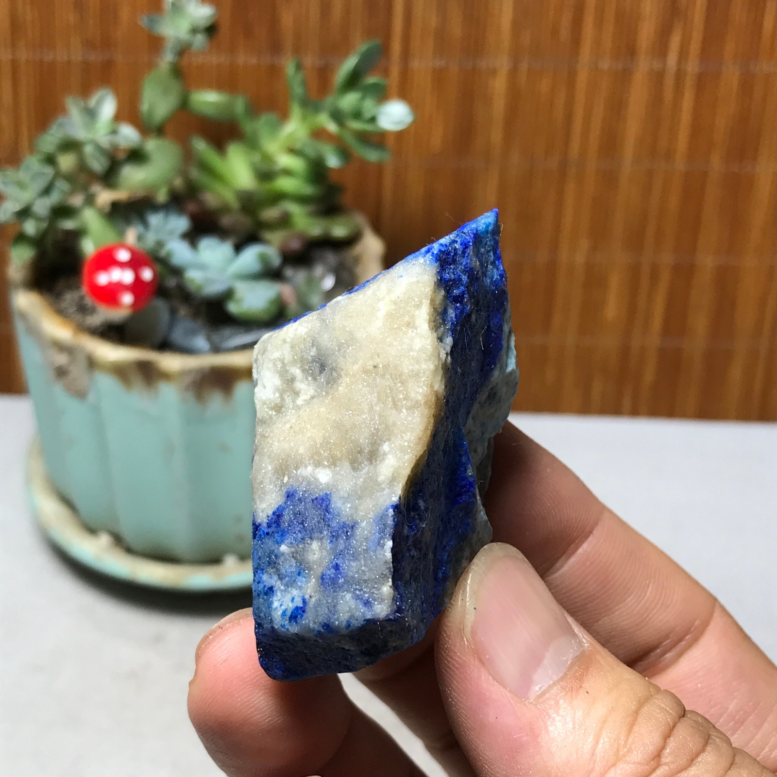 73g Natural lapis lazuli Crystal gemstone Rough Mineral Specimen healing A6065