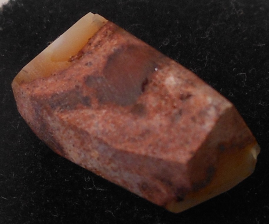 10.50ct Mexican Fire Opal (facet rough cut) (see photos) in Host 19mm x 9mm