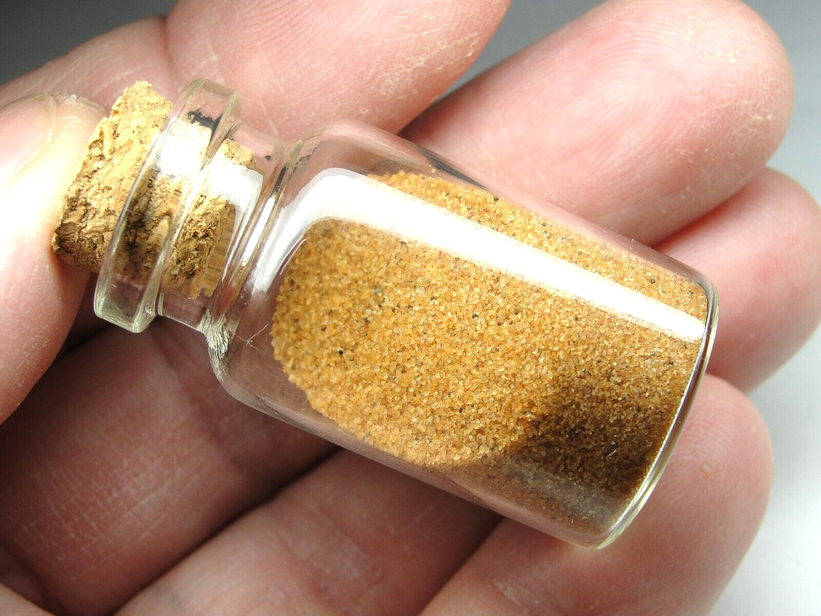 COLLECTIBLE RARE SAND FROM MERZOUGA DESERT – SAHARA DESERT – AFRICA – ORANGE