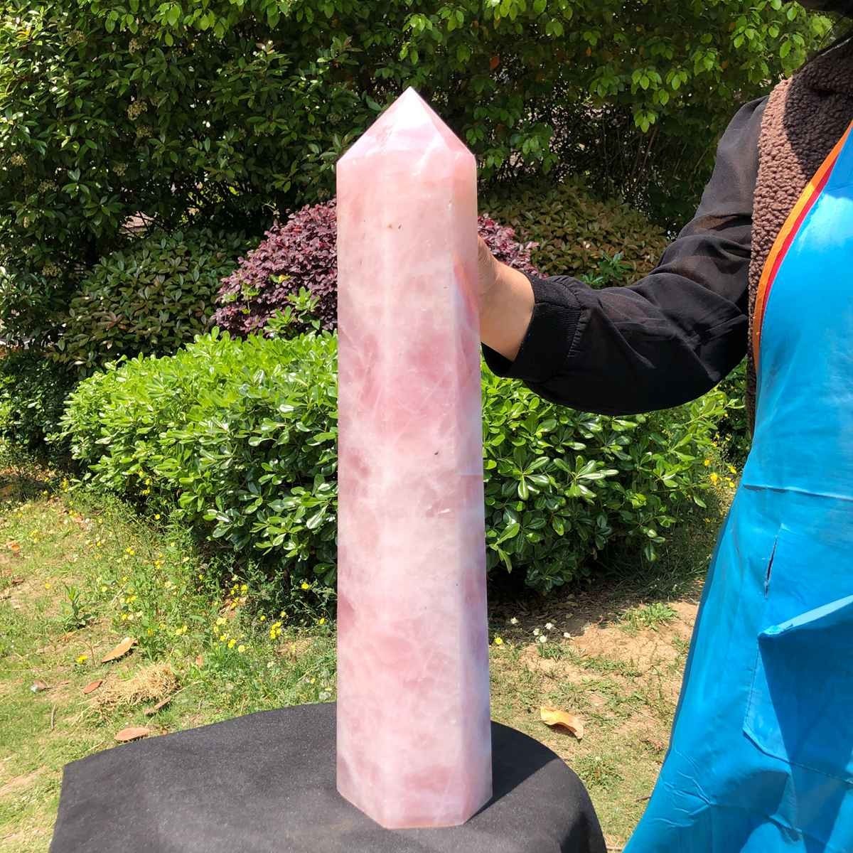 14.52LB Large Natural Powder Crystal Column Wand Obelisk Mineral Healing 5051