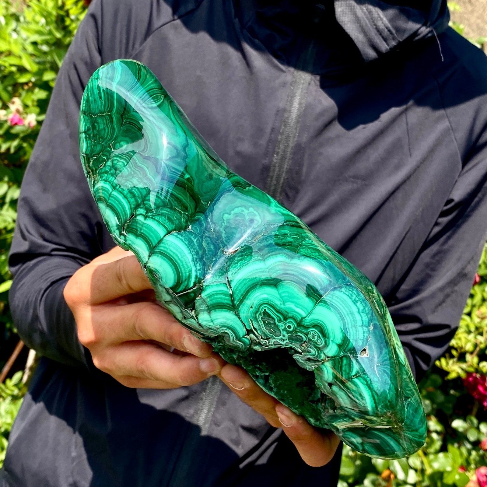 11LB Natural Polished Malachite Mineral freeform specimen Reiki Stone Healing
