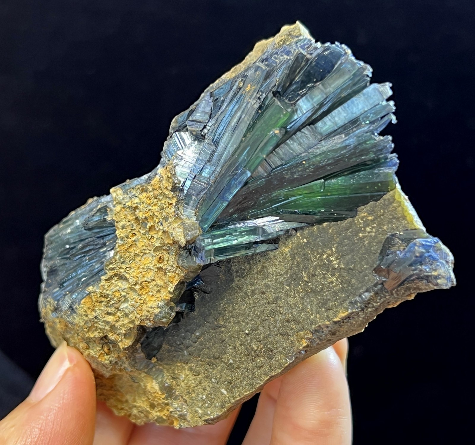 80mm Gemmy Vivianite mined from Brazil, Natural Mineral specimen