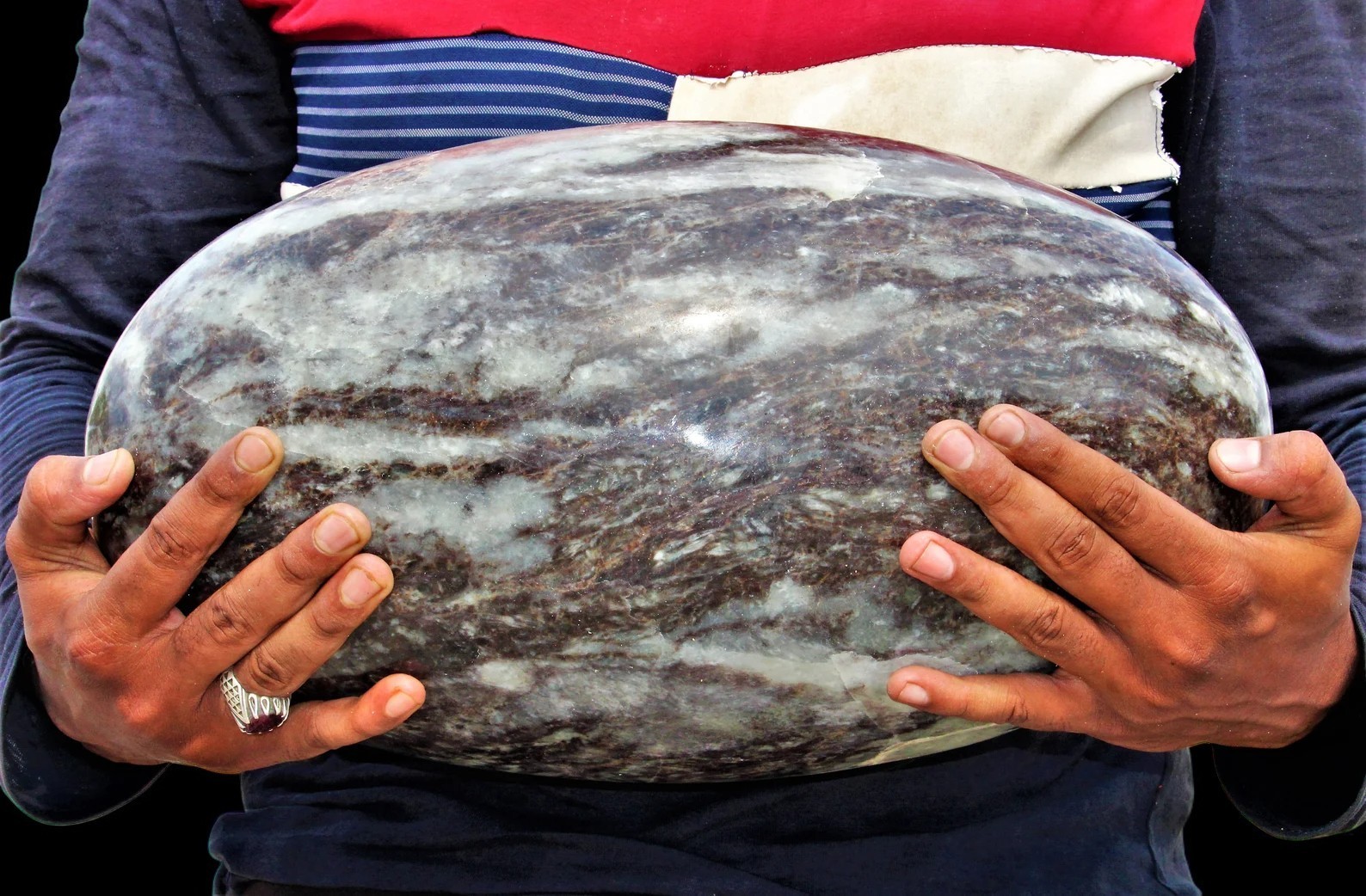 Gemstone Lingam Sphalerite Crystal Zink Blende Healing Chakra Spiritual 390MM