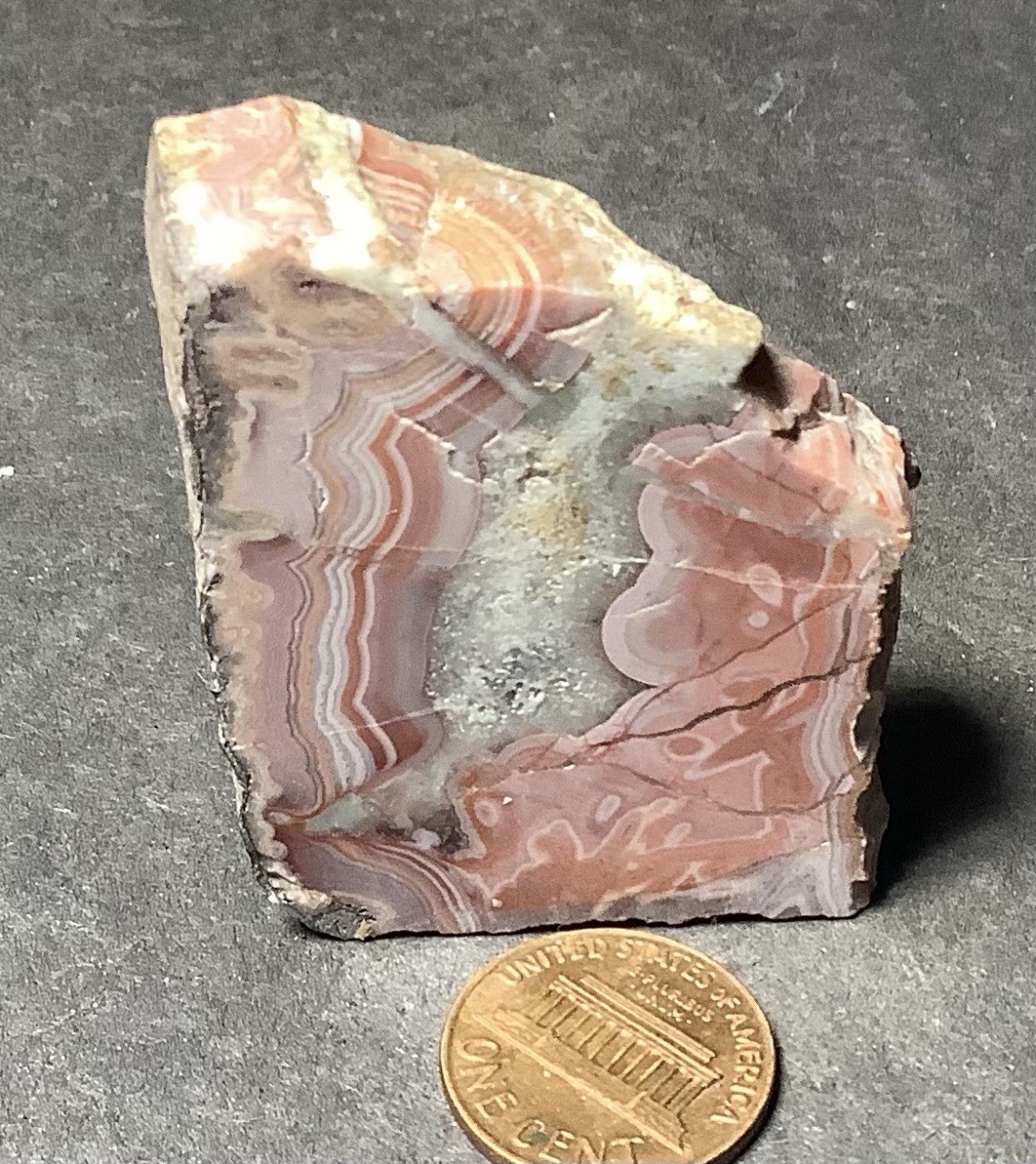 Inca Agate From Andes Mtns. Specimen Face Polish 30x40x15mm 2.0oz #542