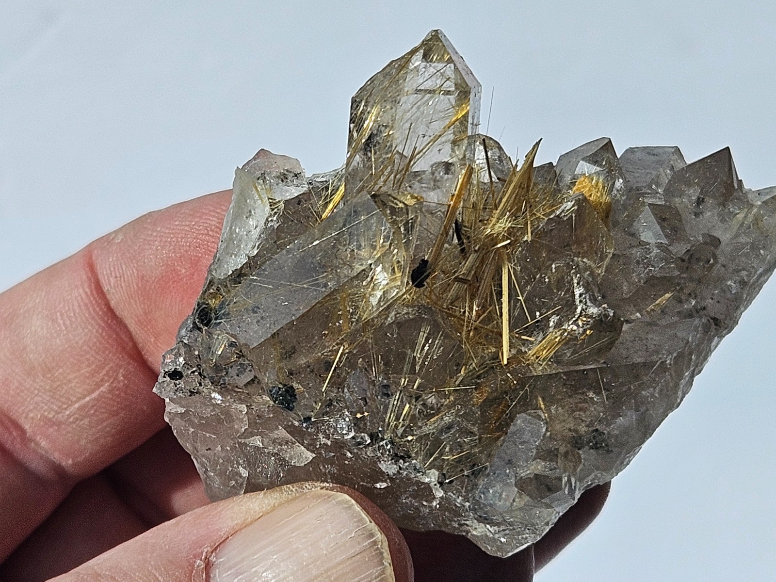 94g Rutilated Rutile Quartz from Novo Horizonte, Bahia, Brazil
