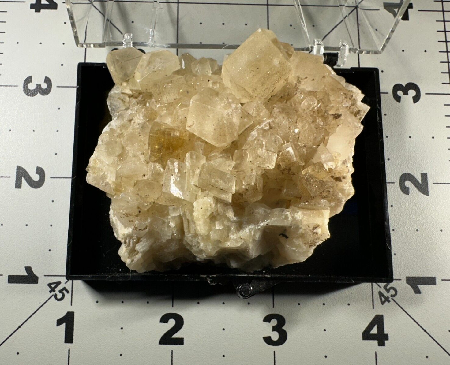 ➤ 2-1/2″ CALCITE & FLUORITE CRYSTAL CLUSTER – Norristown Indiana VIDEO➤551