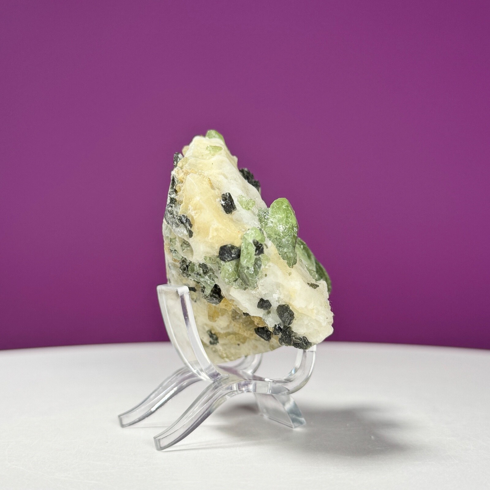 Diopside Crystal, Chrome Diopside, Green Diopside, Mineral Specimen
