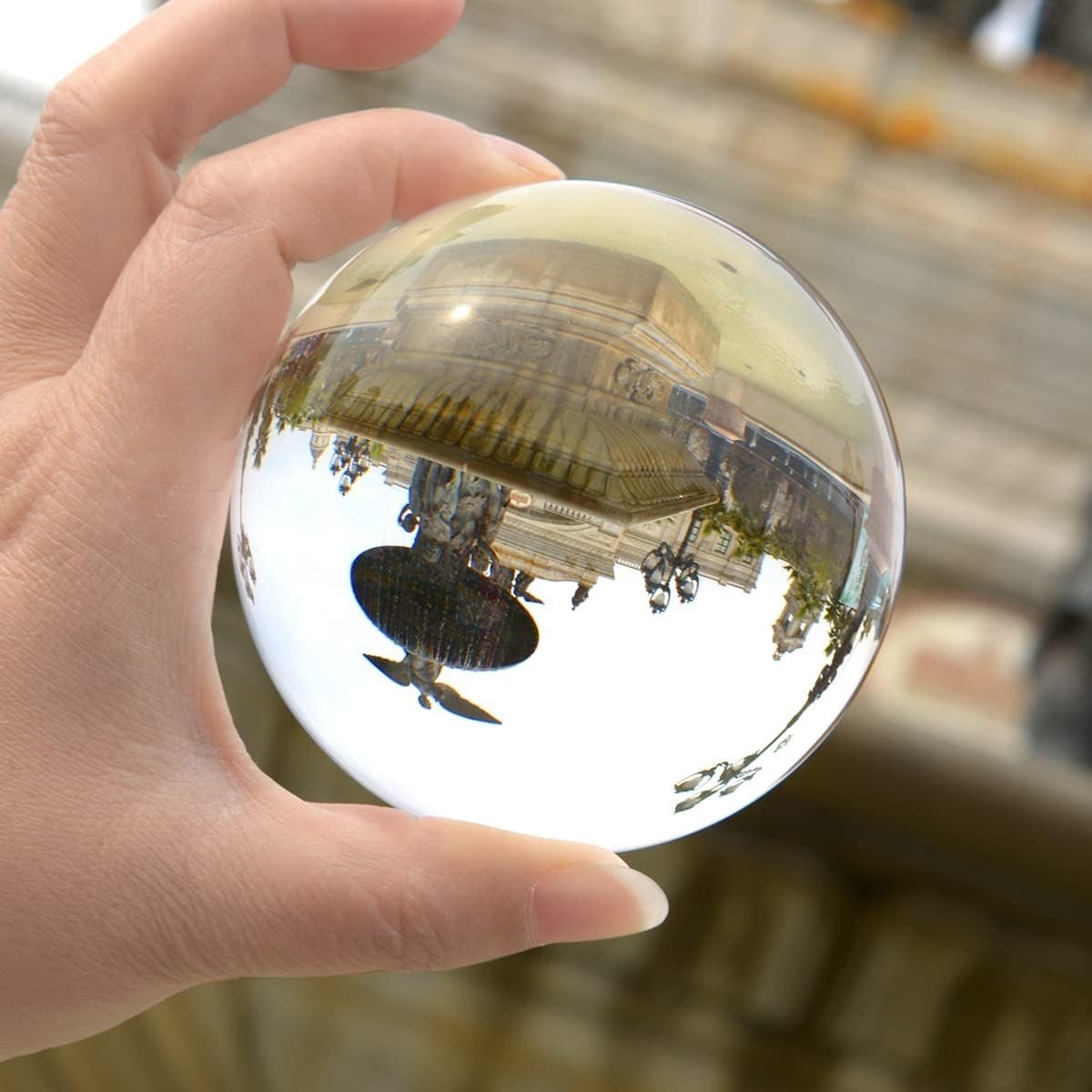 Versatile 60mm Crystal Glass Sphere with Stand for Photography & Home Decor
