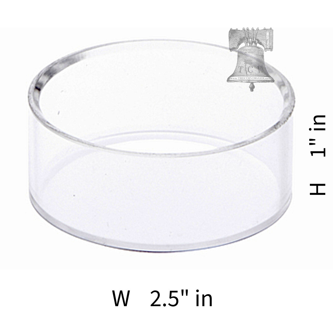 X-Large Round Stand Acrylic Display Basketball Volleyball Football Holder 1×2.5″