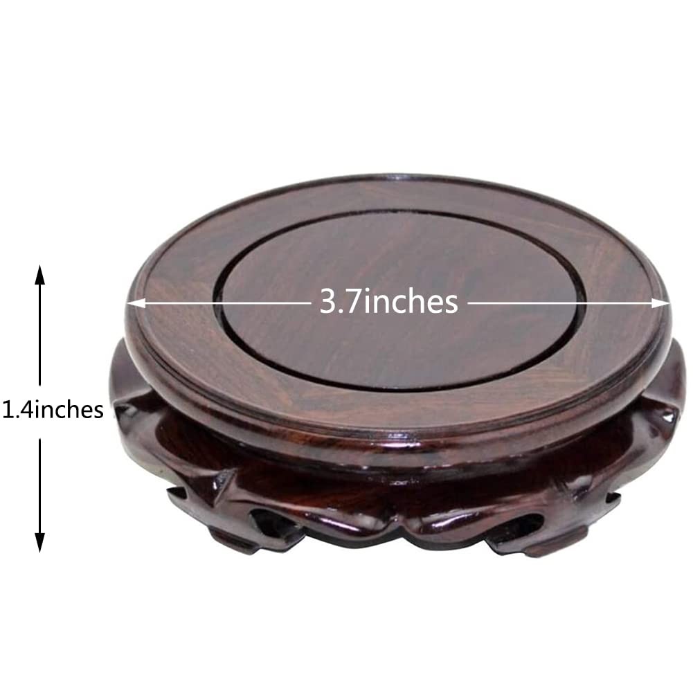 Oriental Furniture Wooden Display Stand Base Lotus Pedestal Vase Base Table L…