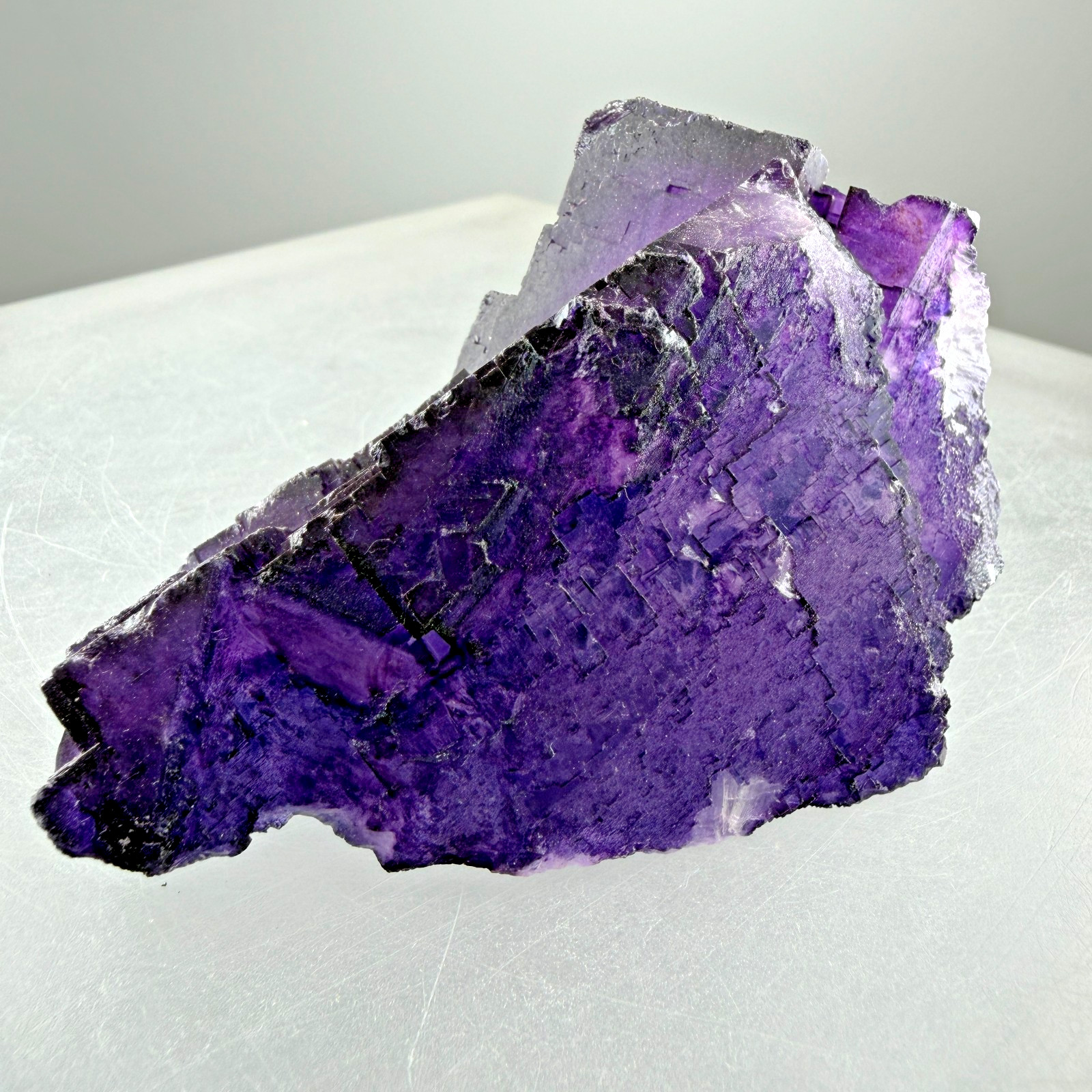Purple Fluorite Crystals: Illinois-Kentucky Fluorspar Dist., Hardin Co. Illinois