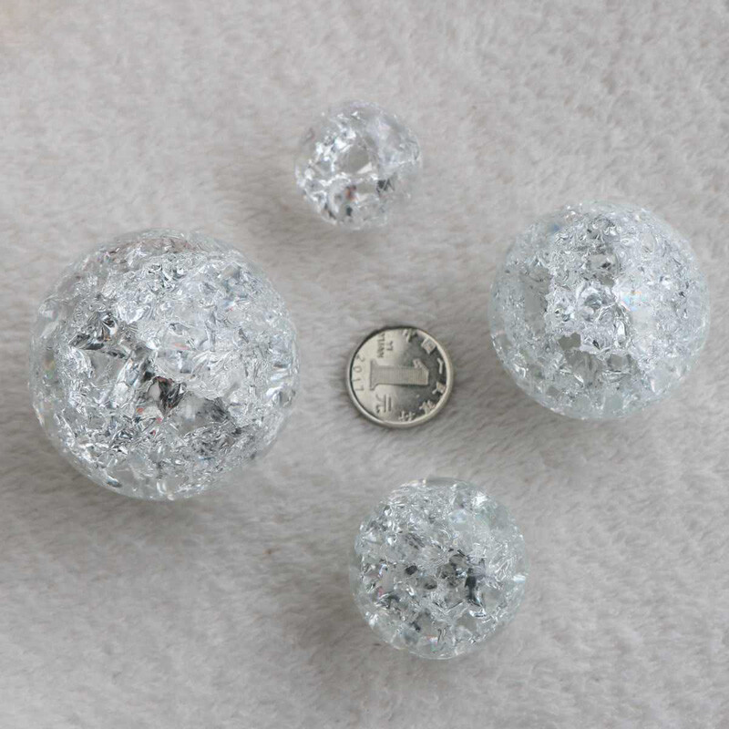 Crystal Ice Crack Ball Quartz Glass Marbles Glass Sphere Living Room Home Decor