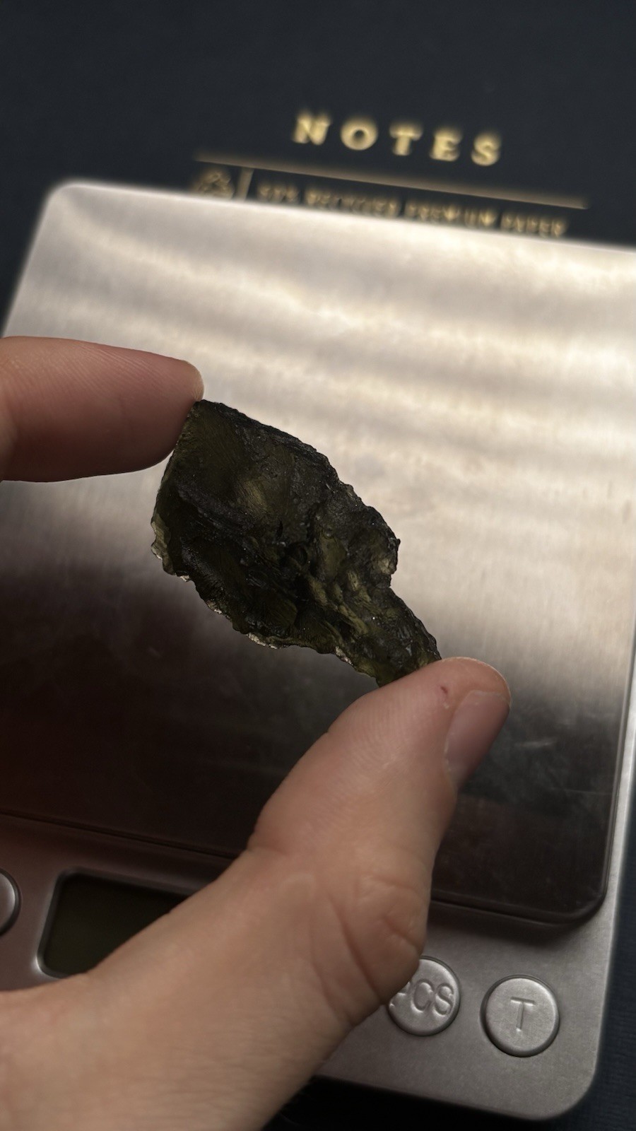 Genuine Moldavite Rough Mineral Crystal Specimen Stone Piece – Natural 47cts