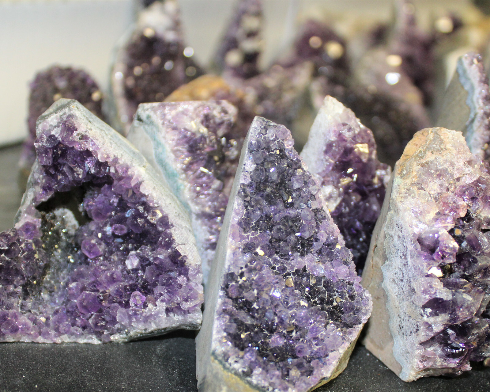 Clearance Amethyst Cut Base Crystal Geodes – Natural Quartz Cluster Specimens