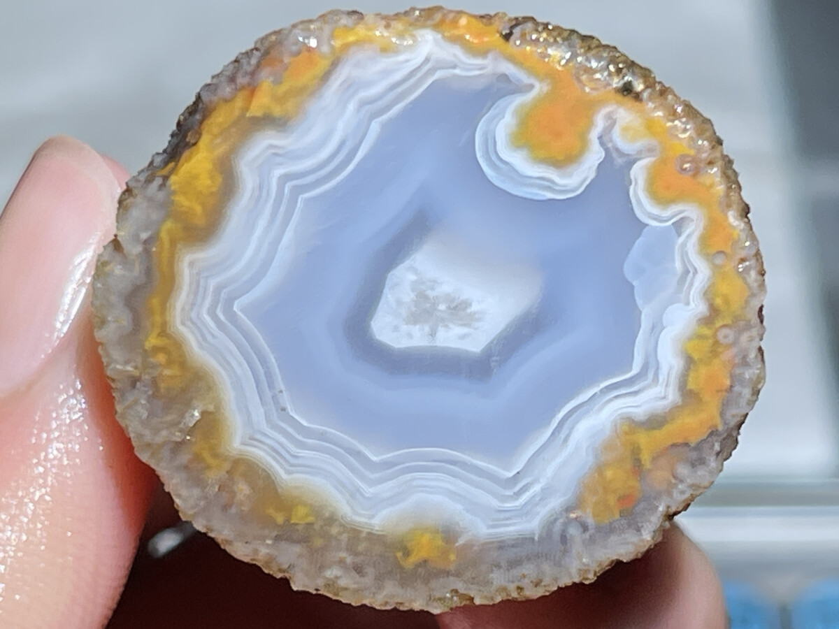 1Pair China Agate Hebei xuanhua natural Crystal Geodes collectible 59g D180