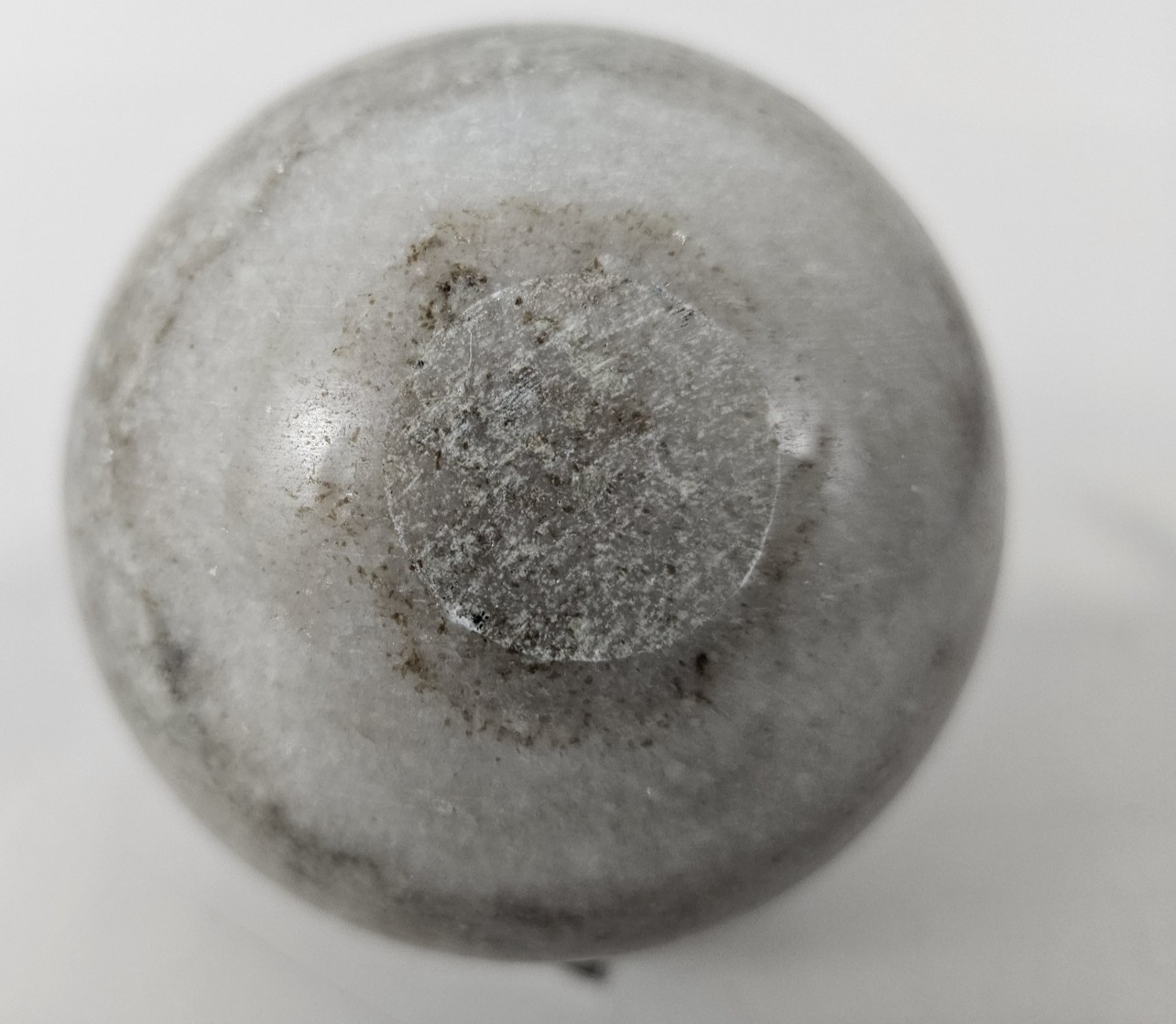 3.75” Natural Marble Granite Stone Decorative Ball Gray Paperweight Decor 3.1LB