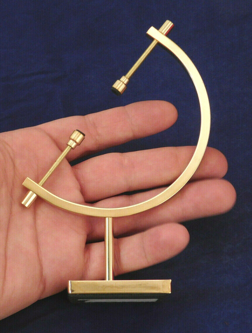 Display Stand Caliper Type Adjustable Large Size Brass/Gold Color