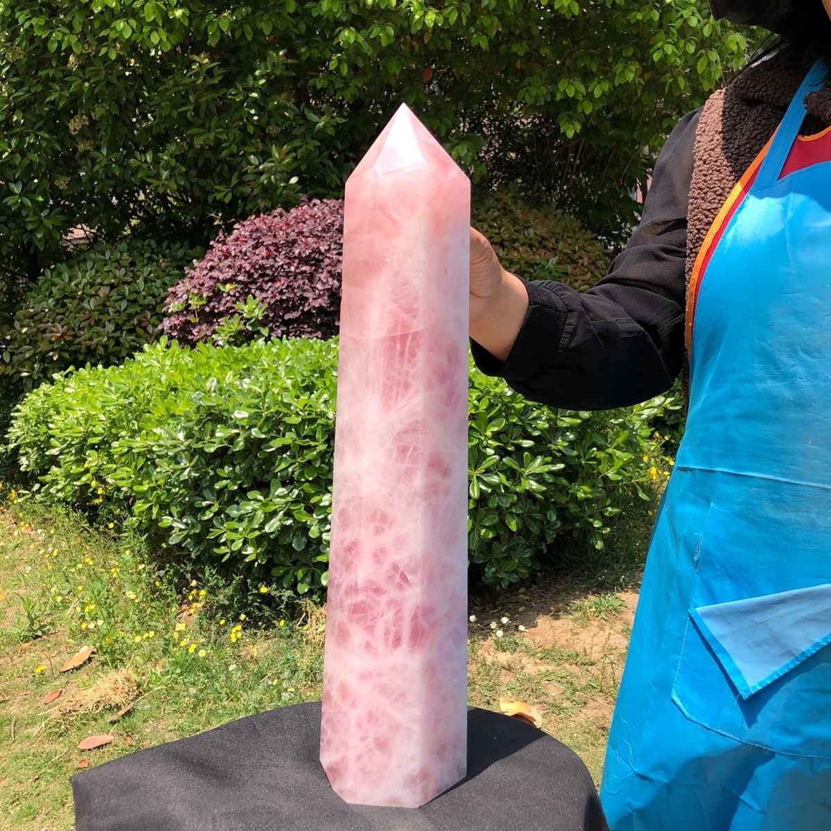 14.52LB Large Natural Powder Crystal Column Wand Obelisk Mineral Healing 5051