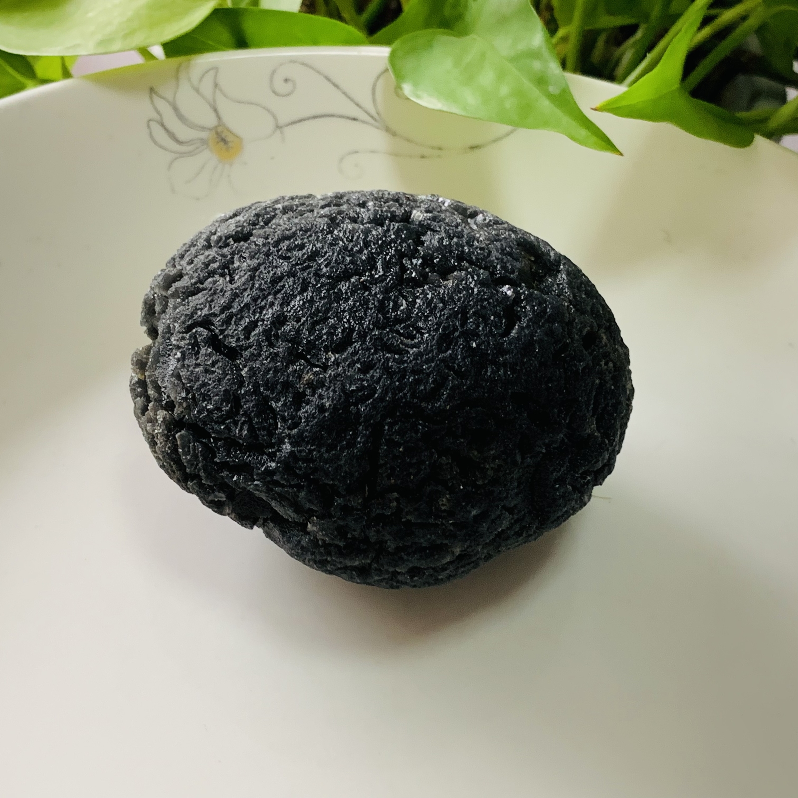 TOP 286g Natural Carbonaceous Chondrite Meteorite with Black reiki healing+stand