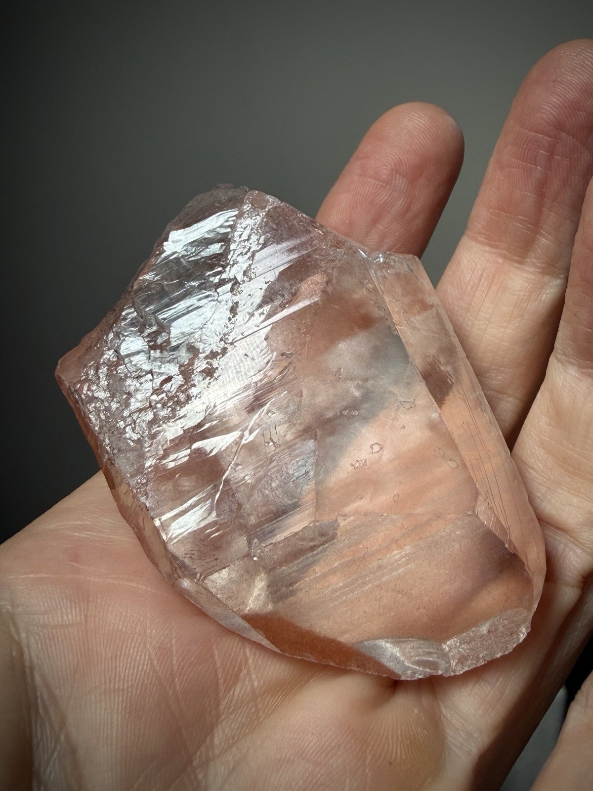 Strawberry Quartz Crystal Lemurian Quartz Window Quartz Natural Lemurian Brazil