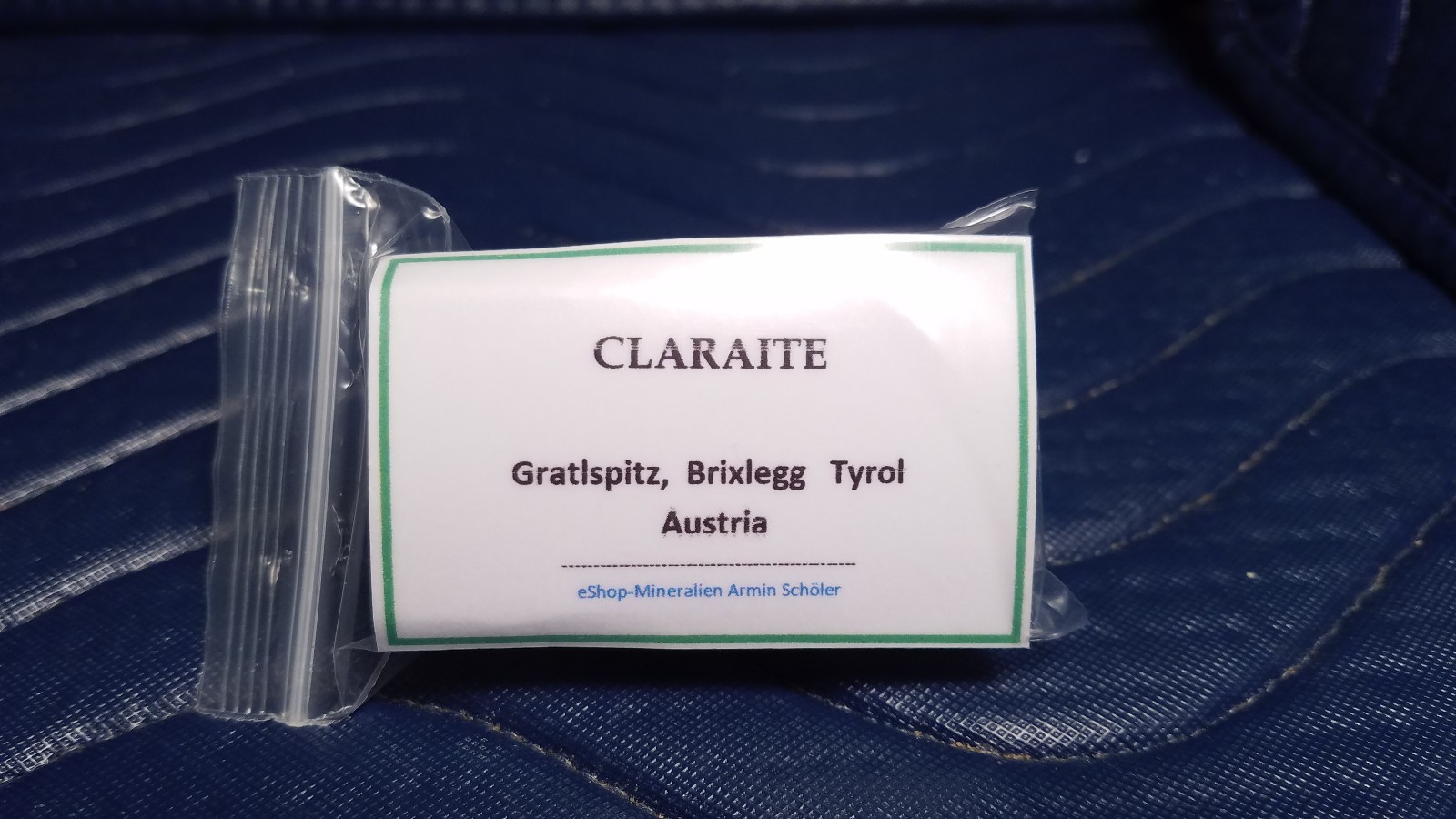 SiG: Blue-Green Greenish-Blue Claraite Crystals on Matrix from Austria