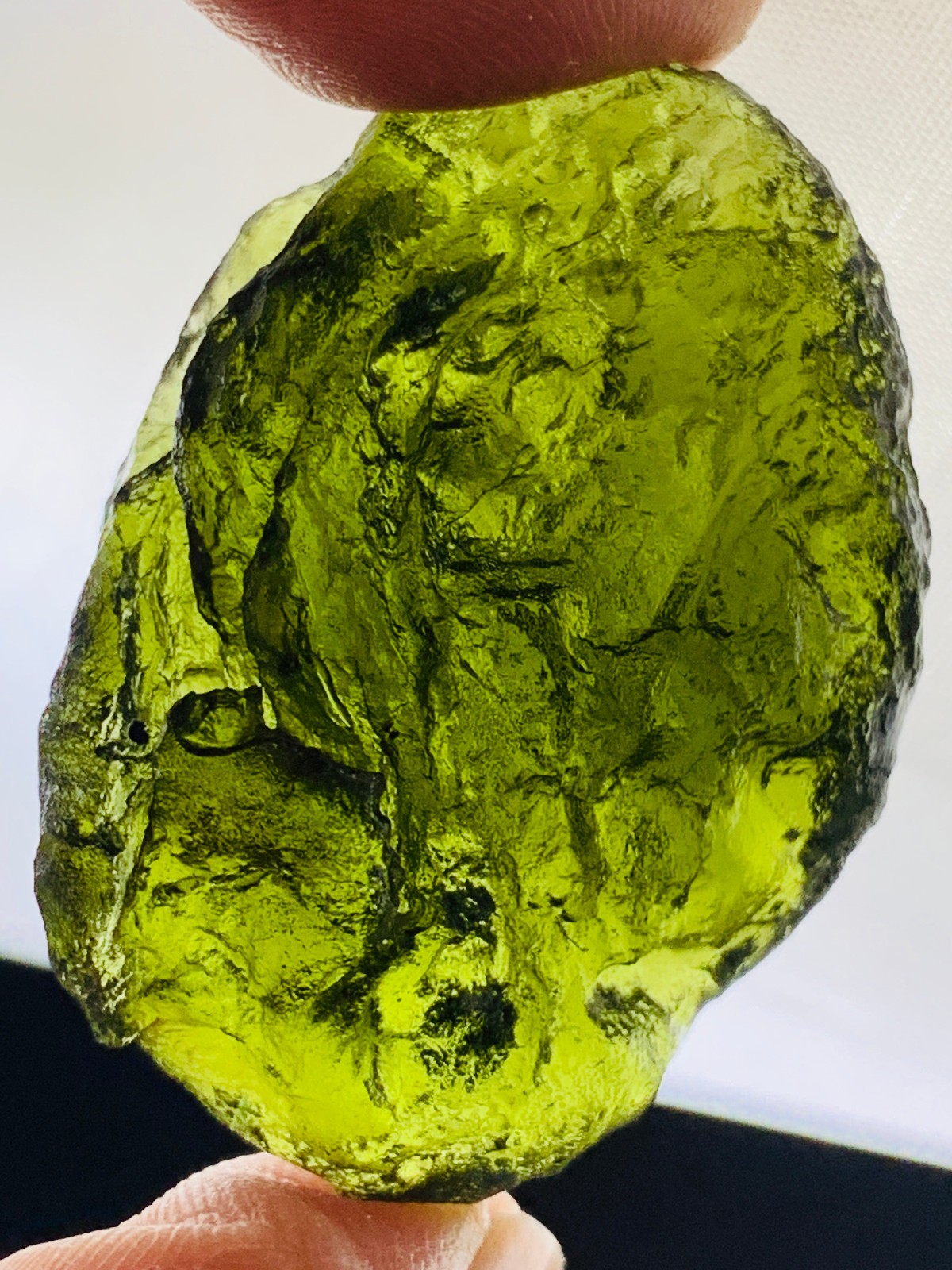 TOP Moldavite Raw Moldavite Crystal from Czech Republic PICcertificate 80CT
