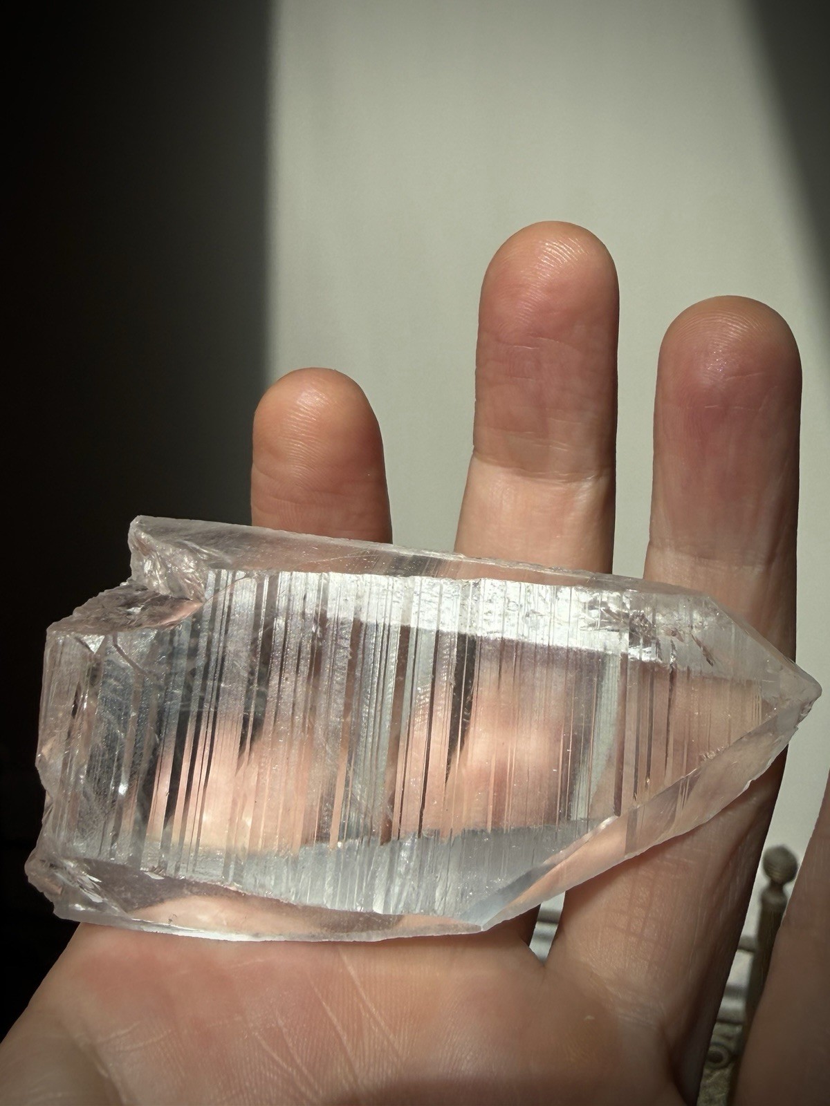 Lemurian Quartz Crystal Optical Quartz Self Healed Quartz Brazil Crystal