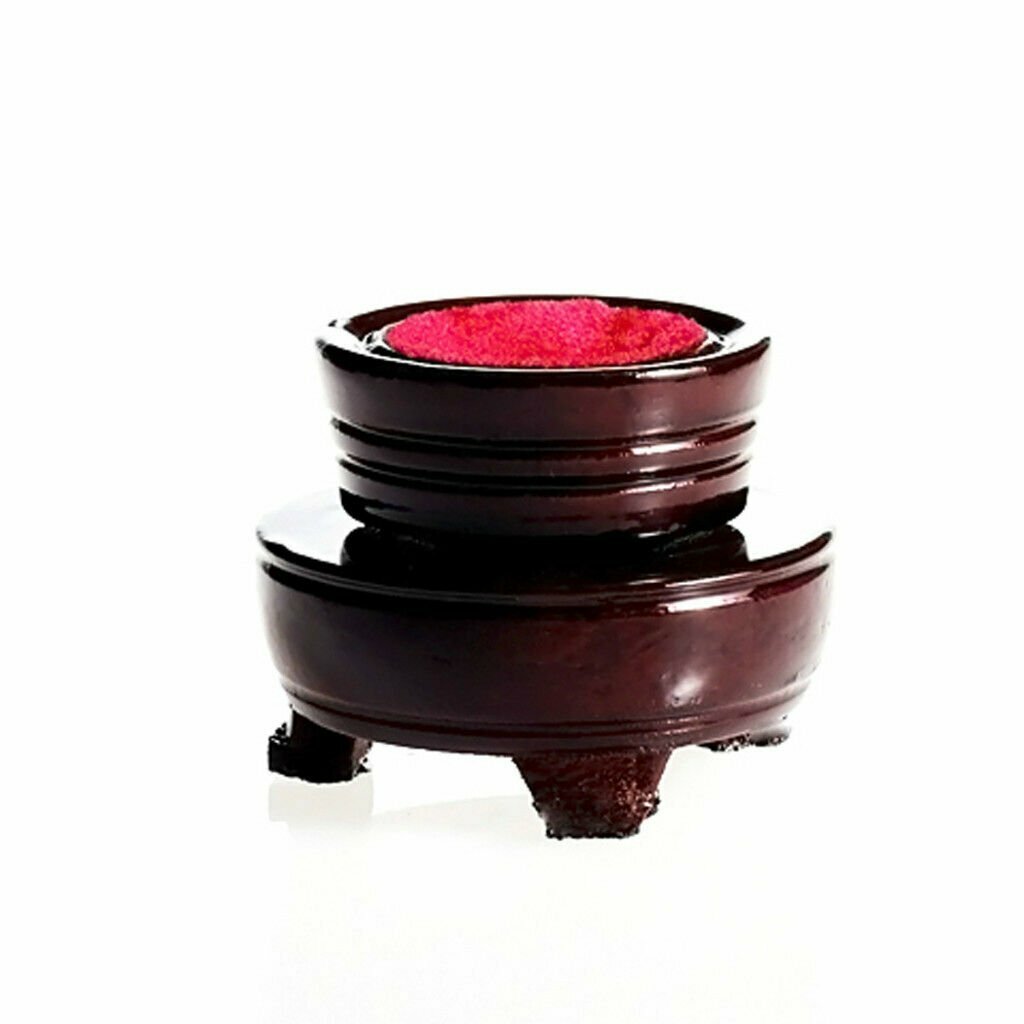 3 in” (80mm) Clear Crystal Ball With Wood Stand in Gift Box -TOP USA SELLER