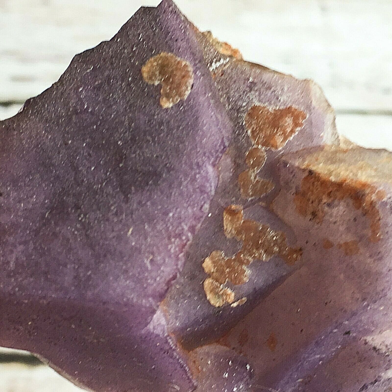 Deep Purple Fluorite Crystal Cluster: 1.95″ Long; 2.0 oz (58 g); Mineral Rough