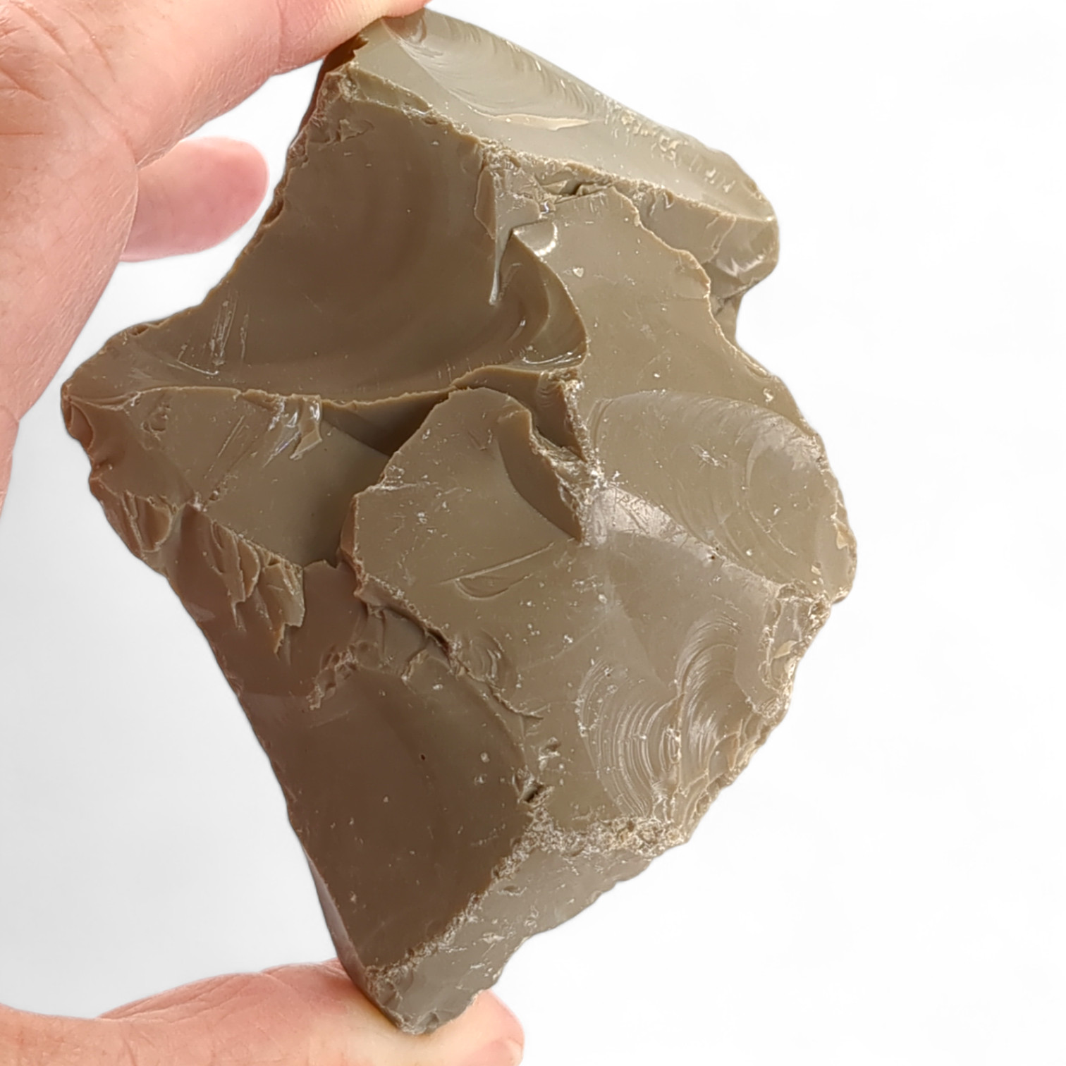 Sandalwood Tan Art Glass Cullet Opaque Slag Glass #5L197