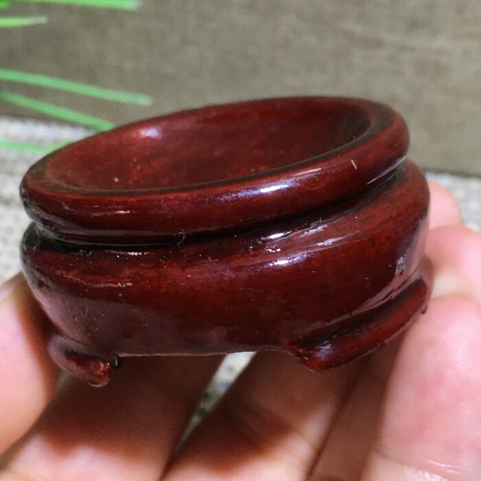 2PCS 50mm Red Rosewood Wooden Base Stand holding Crystal ball/sphere