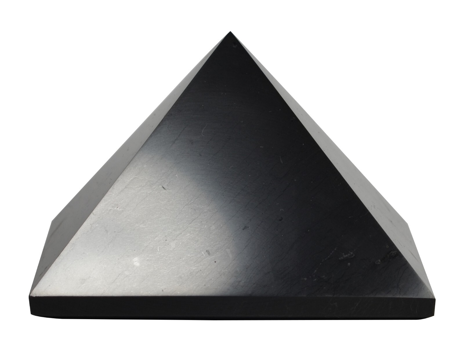 Shungite World Shungite Pyramid – 90 mm / 3.54″ ( Polished or Unpolished )