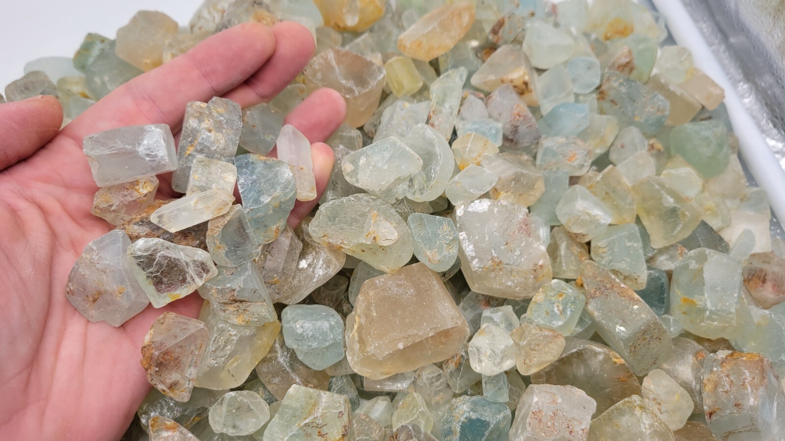 100g Topaz Crystal LOT! – Jos Plateau, Nigeria – Rough Blue Topaz Gemstones