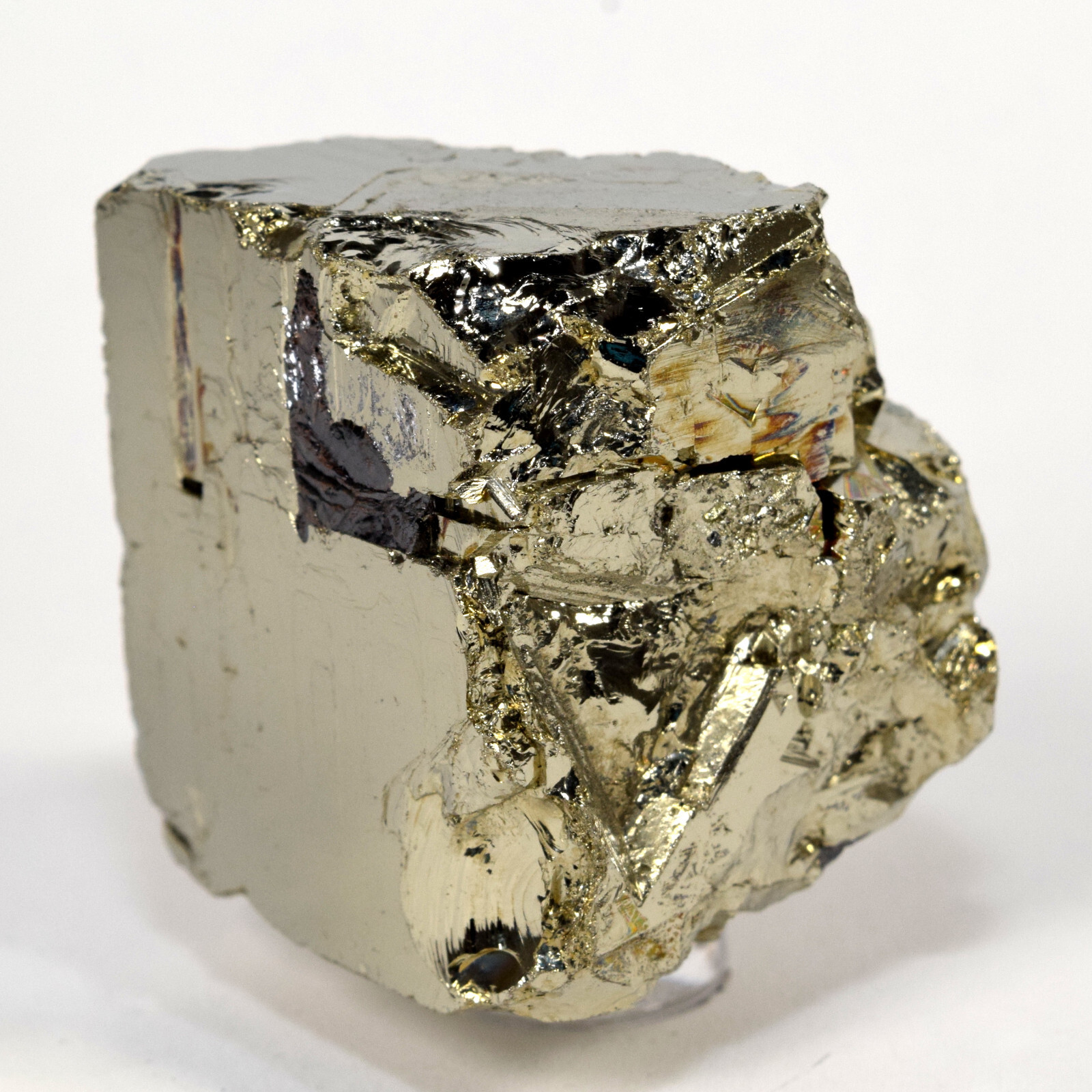 37mm Peruvian Pyrite Cube Cluster Golden Sparkling Mineral Natural Crystal Stone