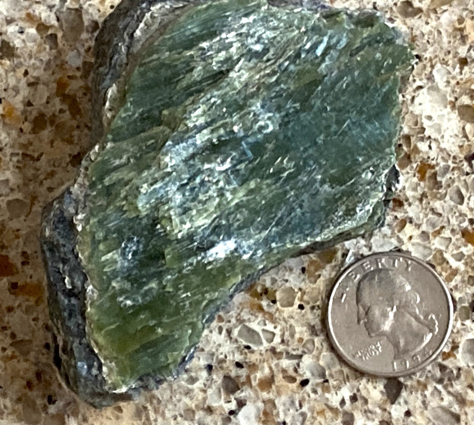 New England Minerals green Serpentine