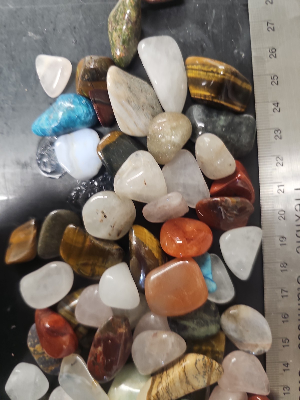 2 lb Wholesale Bulk Lot Assorted Mixed Tumbled Stones 1/2″ to 1-1/4″ Crystals