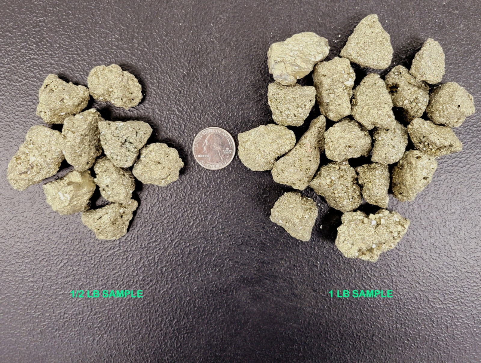 Raw Pyrite Crystals – Medium Chunks 1″ to 2″ – Pyrite Gemstones Bulk from Peru