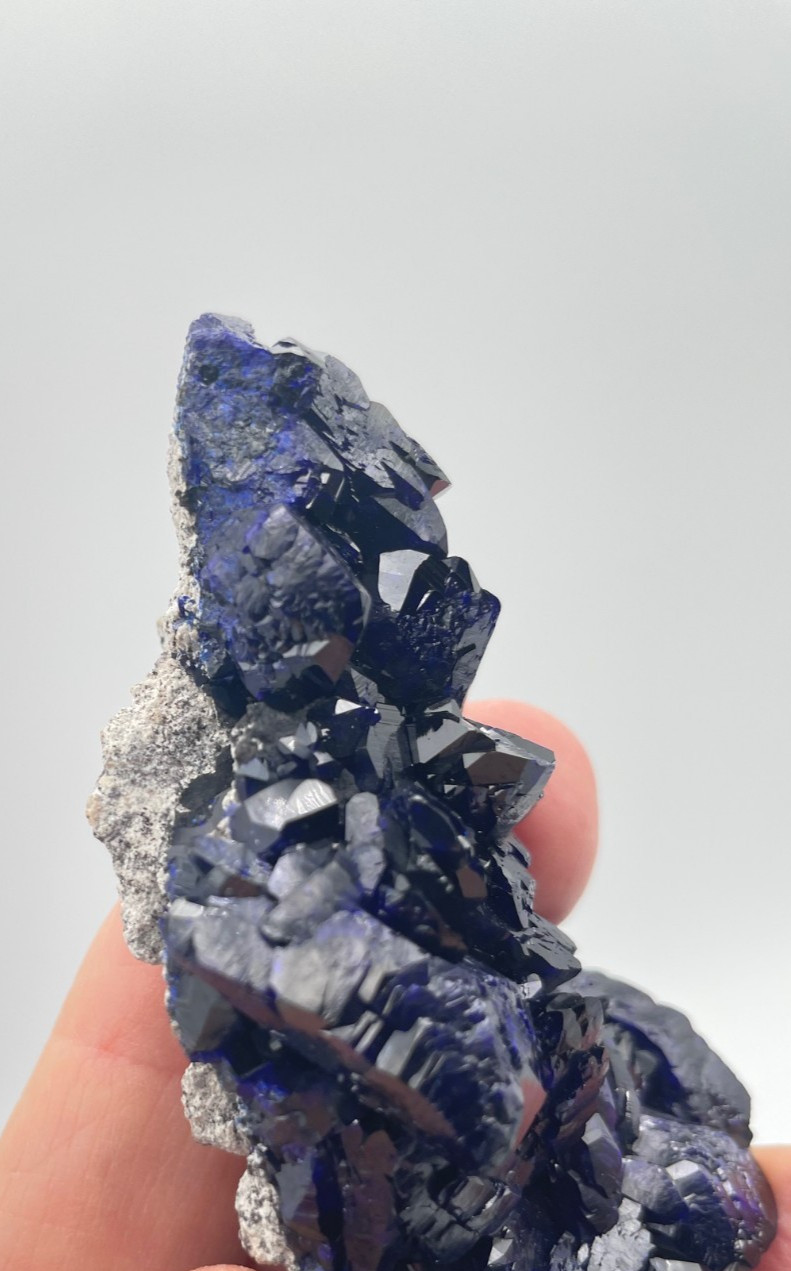 ~ 3 3/8” high x 1 3/4” x 7/8”, AZURITE, Milpillas Mine, Mexico