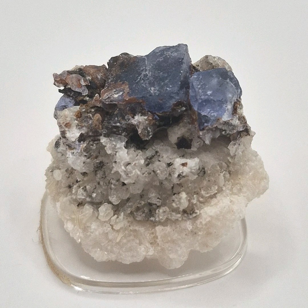 Estate! Blanchard Mine Blue Cubic Fluorite Mineral Specimen Bingham NM Thumbnail