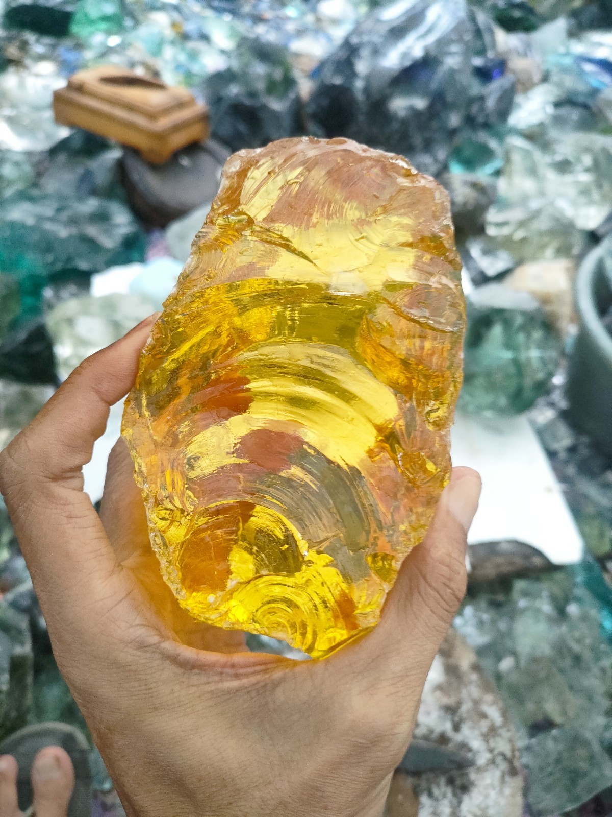 1453gr(BAY12) SPECIAL BIG SIZE ” rare Big Size Extrajoss Yellow Special Item