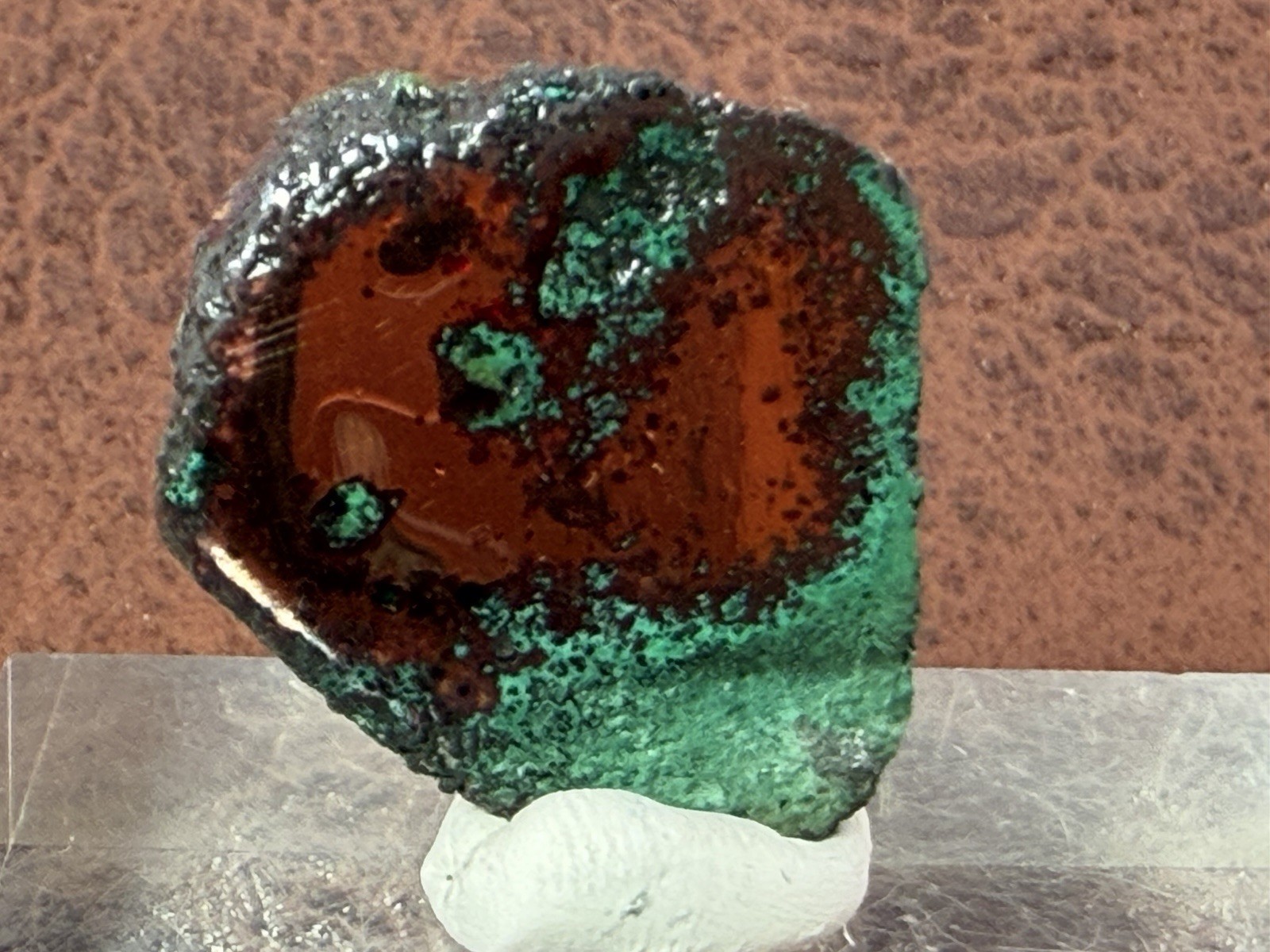 Natural Oxidized Green Glacial Float Copper with Buffed Finish, Michigan 13.0 g