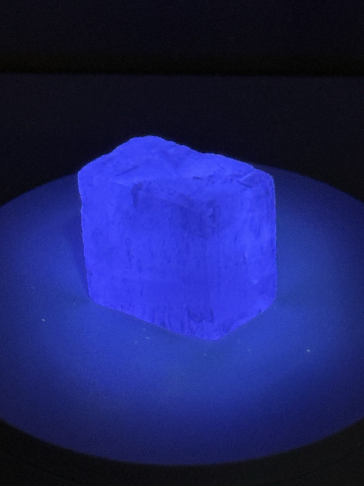 ETHEREAL Iceland Spar Calcite Crystal Specimen w/ Terlingua-type Fluorescence