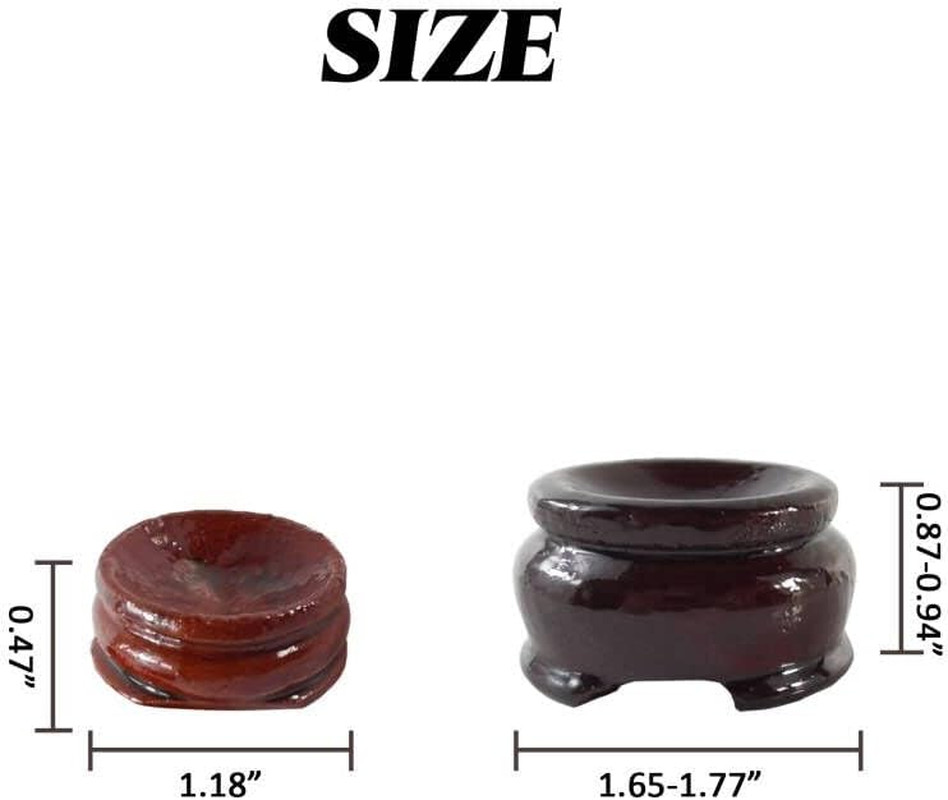 Wooden Stand Holder Display for Crystal Ball Sphere Globe Stone Decor, 20 Pcs