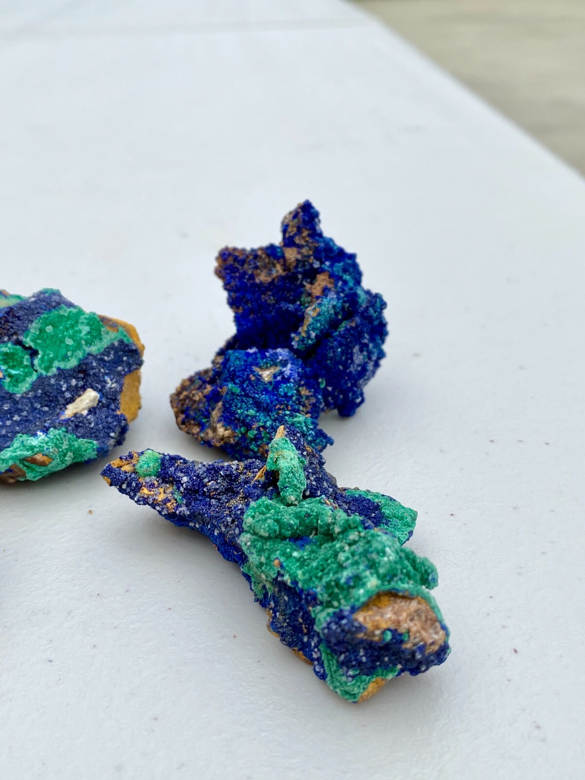 AAA grade Natural Medium Azurite Malachite Crystals with Druzy Matrix Specimen