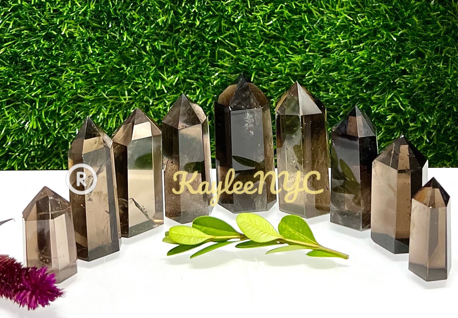 Wholesale Lot 1 Lb Natural Smoky Quartz Obelisk Tower Point Crystal Energy