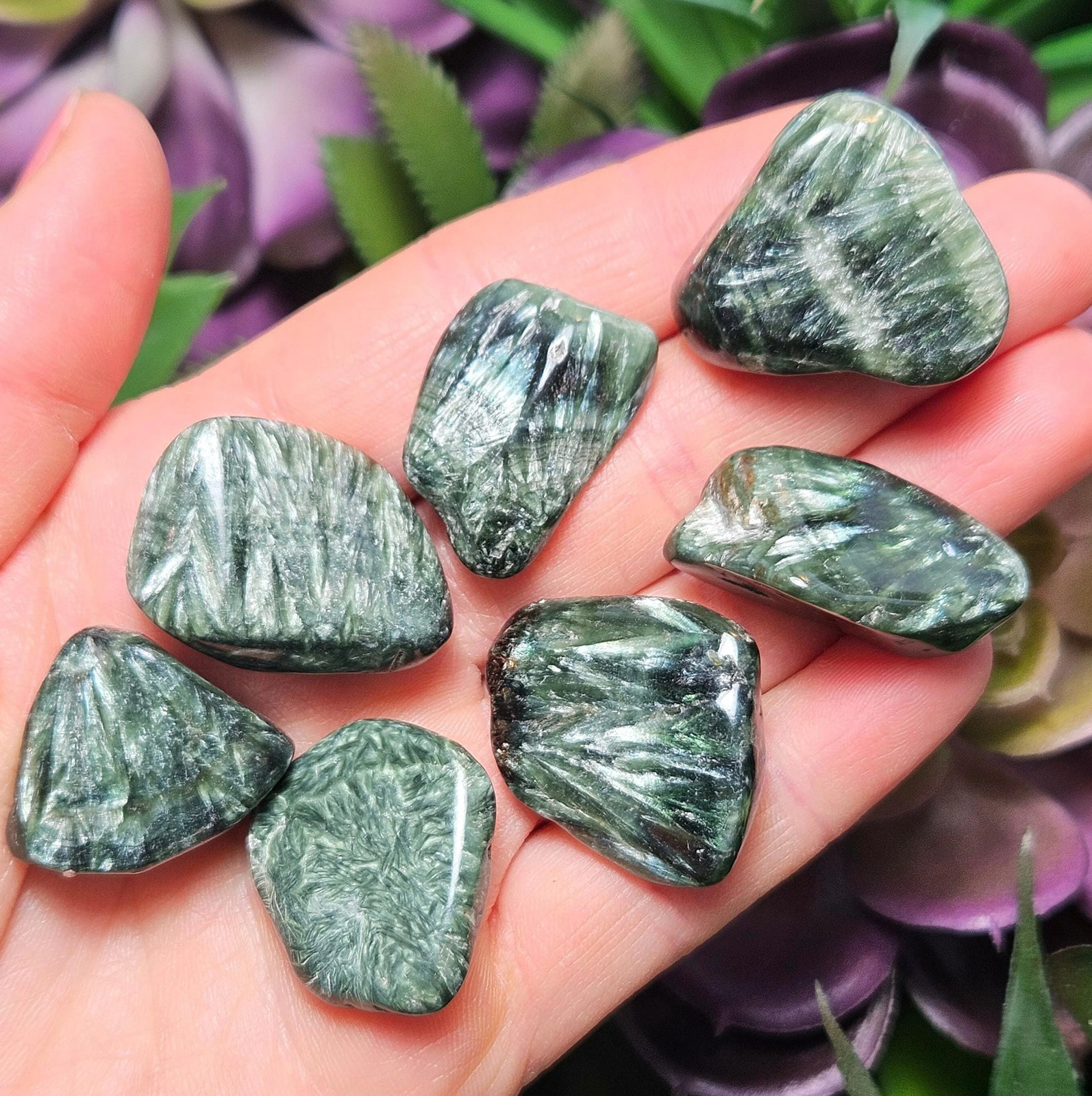 Seraphinite Crystal from Siberia