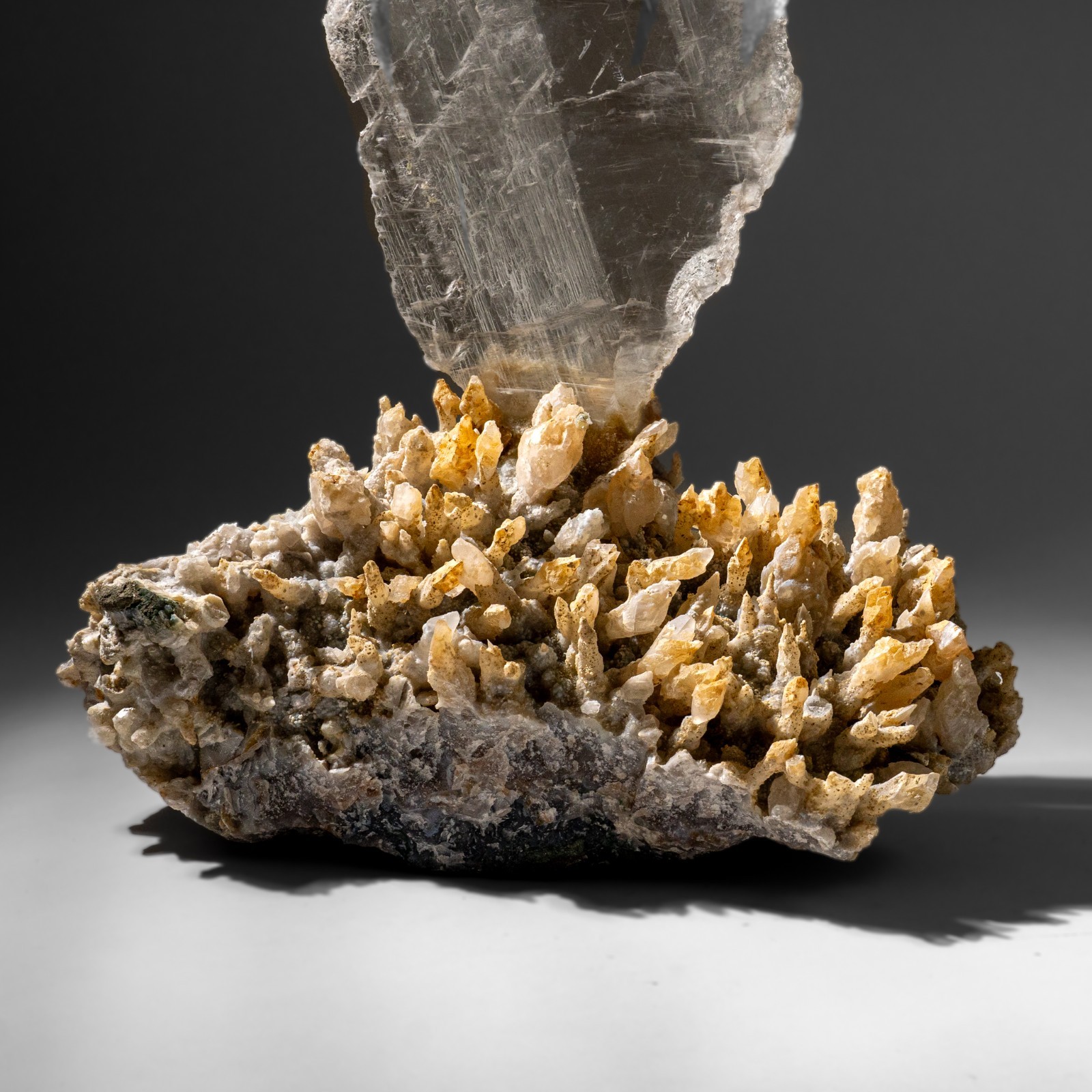 Gypsum Var. Selenite on Matrix from Rio Grande do Sul, Brazil (29.5 lbs)
