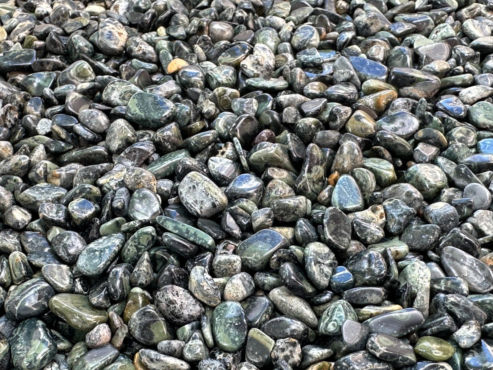 Grade A++ Kambaba Jasper Semi Tumbled Gemstone Chips 4-10mm, Wholesale Bulk Lot